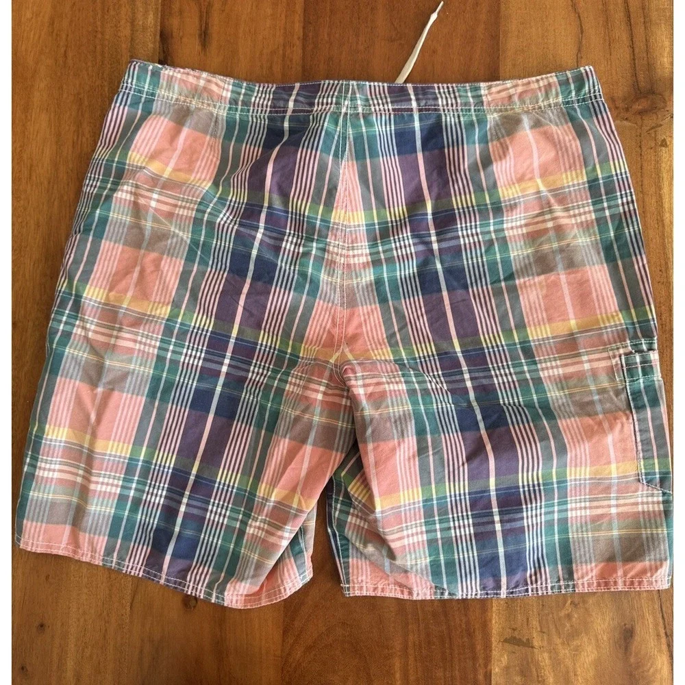 Polo by Ralph Lauren Multicolor Plaid Swim Board Shorts